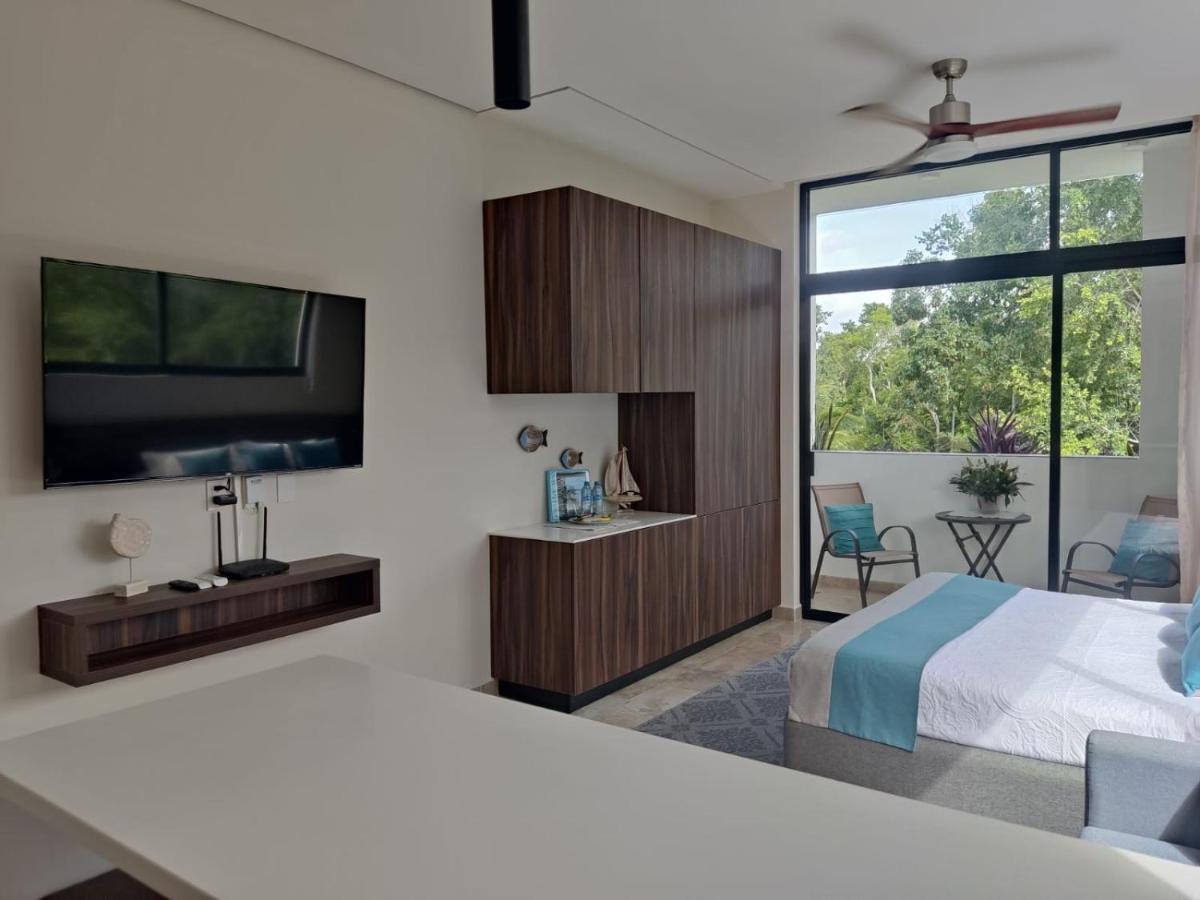 Nuevo Estudio Con Terraza Totalmente Equipado Tulum Aldea Zama Eksteriør billede